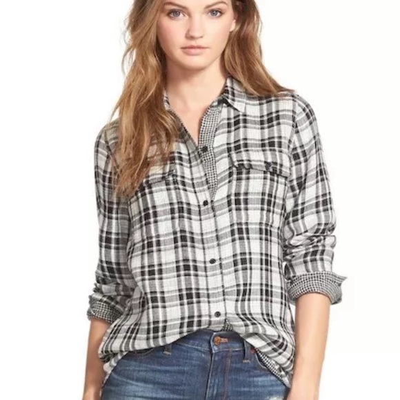 Madewell Tops - Madewell Ex Boyfriend Kemp Plaid Button Down